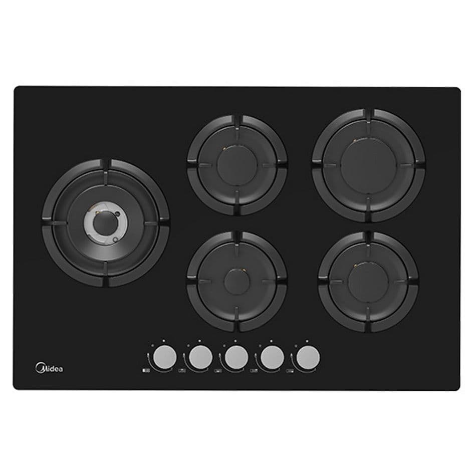כיריים גז MIDEA זכוכית שחורה דגם 75GP503-B | יבואן רשמי-משלוח מהיר