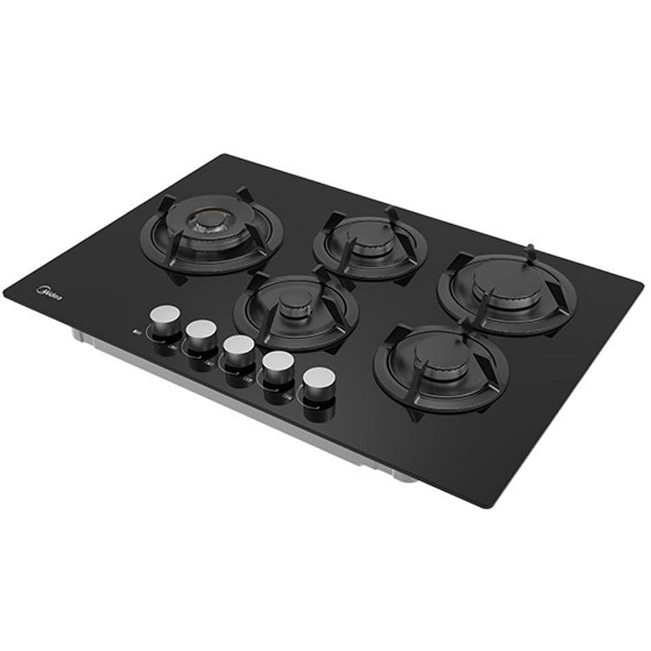 כיריים גז MIDEA זכוכית שחורה דגם 75GP503-B | יבואן רשמי-משלוח מהיר