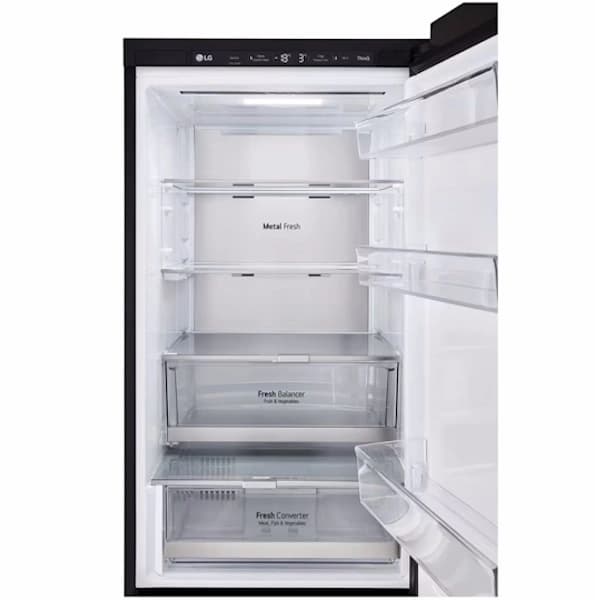 מקרר מקפיא תחתון LG GR-B374BG זכוכית שחורה יבואן רשמי