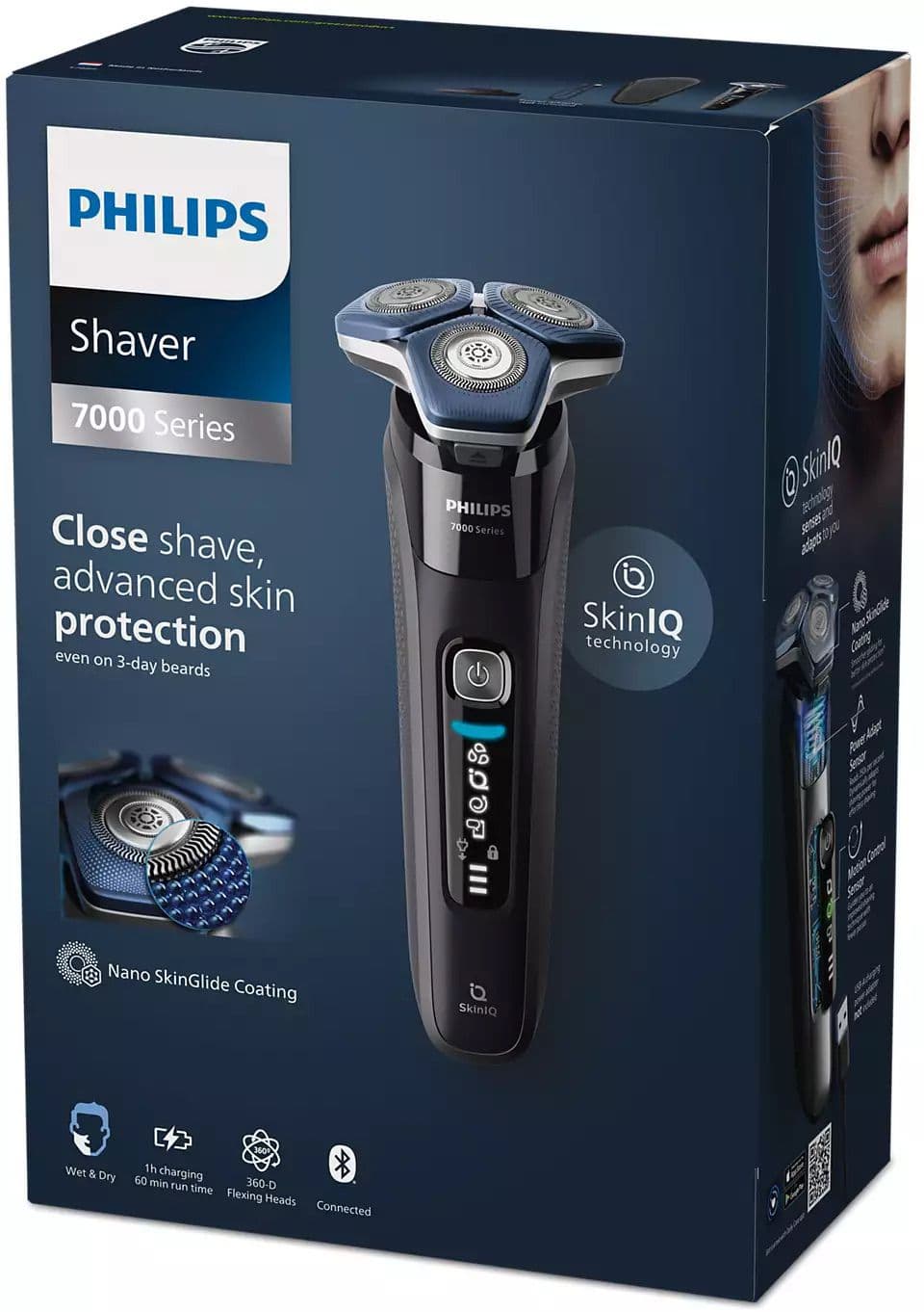 מכונת גילוח נטענת Philips S7886/35 – גילוח רטוב ויבש עם SkinIQ | יבואן רשמי-משלוח מהיר