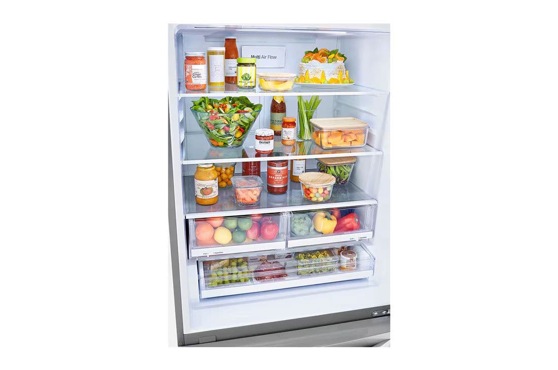 מקרר מקפיא תחתון LG GM859RSCE נפח 720 ליטר No Frost התקן שבת גימור נירוסטה | יבואן רשמי