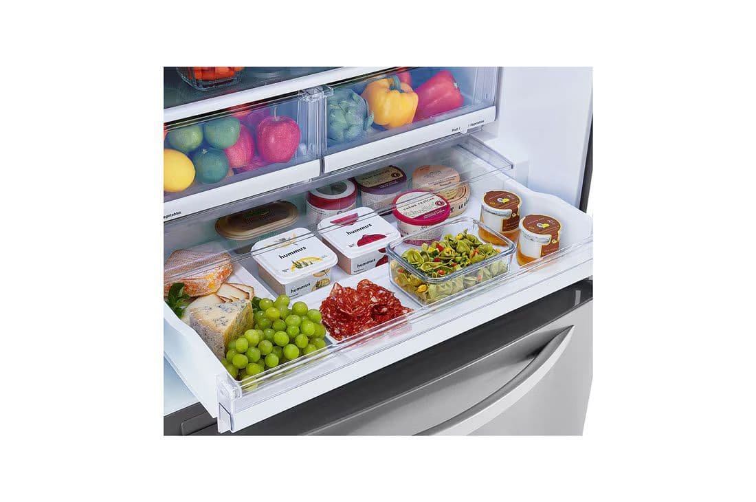 מקרר מקפיא תחתון LG GM859RSCE נפח 720 ליטר No Frost התקן שבת גימור נירוסטה | יבואן רשמי