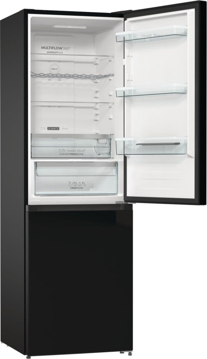 מקרר מקפיא תחתון Gorenje NRK6192ABK שחור 330 ליטר | משלוח מהיר