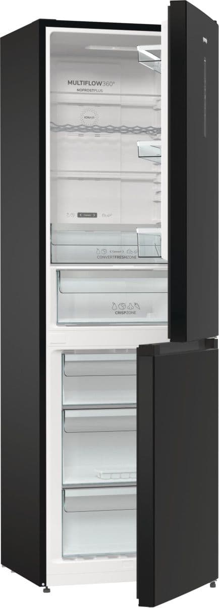 מקרר מקפיא תחתון Gorenje NRK6192ABK שחור 330 ליטר | משלוח מהיר