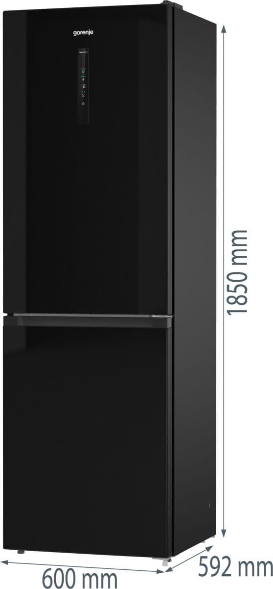 מקרר מקפיא תחתון Gorenje NRK6192ABK שחור 330 ליטר | משלוח מהיר