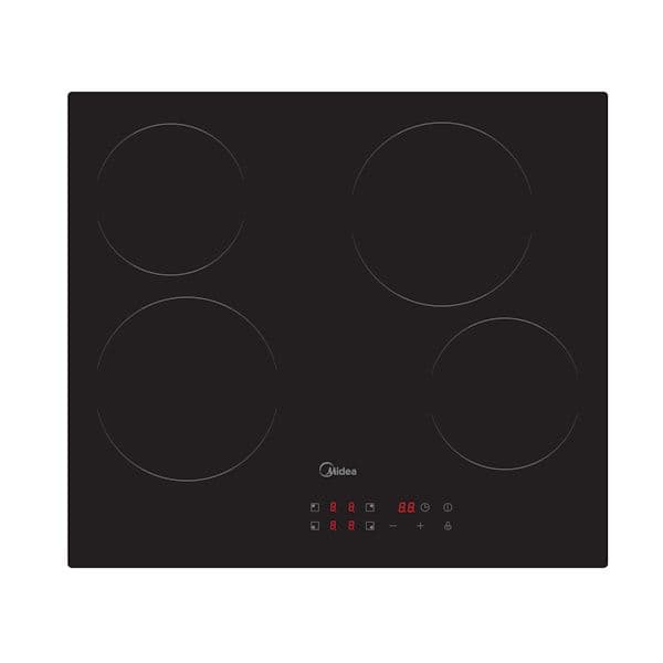 כיריים קרמיות Midea MC-6F6002R242 – עם 4 מוקדי בישול 6600W זכוכית שחורה - יבואן רשמי | משלוח מהיר
