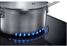 כיריים אינדוקציה 80 ס"מ SAMSUNG NZ84J9770EK עם Virtual Flame, Wide Flex ועוצמה של 7000W