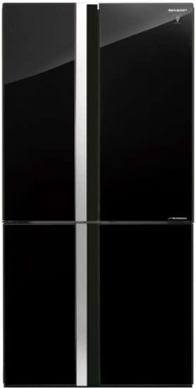 מקרר שארפ 4 דלתות מקפיא תחתון Sharp SJ-8942-BK בנפח 611 ליטר אינוורטר No Frost זכוכית שחורה עם פיקוד שבת - יבואן רשמי