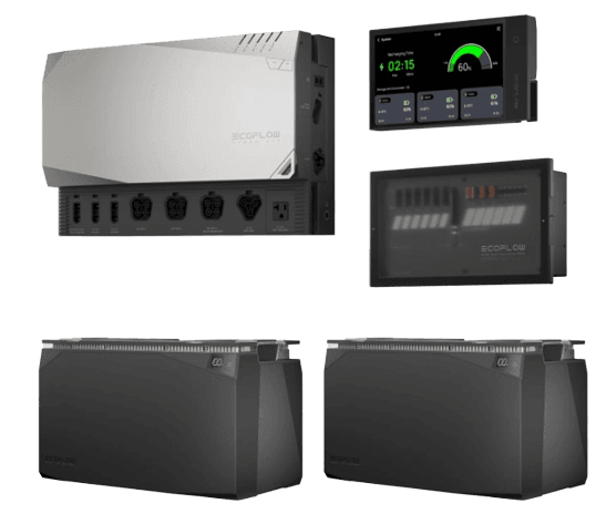 קיט מערכת אגירת חשמל לבית ECOFLOW POWER KIT דגם EFRPK10KWH יבואן רשמי
