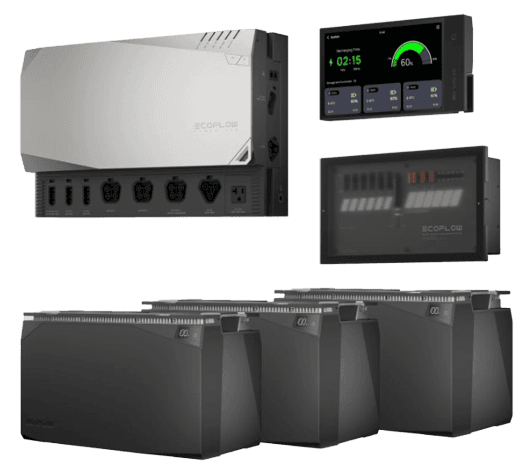 קיט מערכת אגירת חשמל לבית ECOFLOW POWER KIT EFRPK15KWH יבואן רשמי