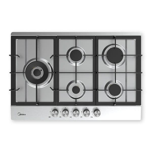כיריים גז 5 להבות MIDEA 75SP005 בגימור נירוסטה מוברשת | יבואן רשמי-משלוח מהיר