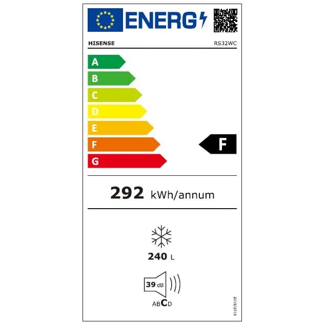 מקפיא 7 תאים 240 ליטר Hisense דגם RS32-SC יבואן רשמי - גימור נירוסטה