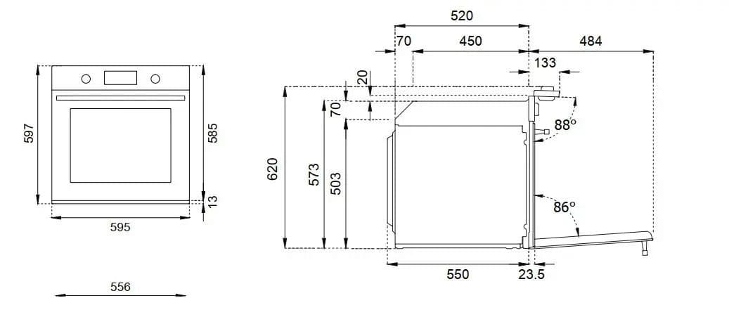 תנור אידוי פירוליטי Bertazzoni דגם F6011HERVPTNE יבואן רשמי - שחור מט