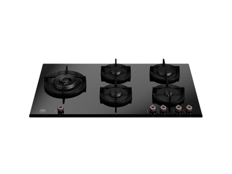 כיריים גז זכוכית שחורה 90 ס"מ Bertazzoni דגם P905LPROGNE סדרת Professional יבואן רשמי