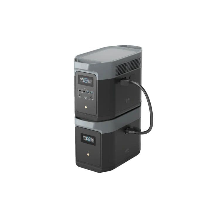 קיט תחנת כוח ניידת ECOFLOW DELTA 2 MAX + תא הרחבה יבואן רשמי - הספק 4kWh