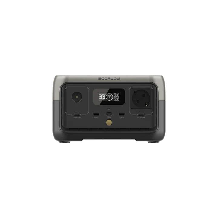 קיט תחנת כוח ניידת ECOFLOW RIVER 2 + פאנל סולארי 100W קשיח נייח | יבואן רשמי