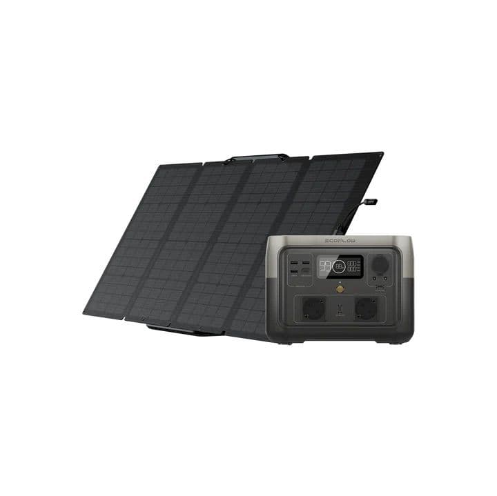 קיט תחנת כוח ניידת ECOFLOW RIVER 2 MAX + פאנל סולארי 220W מתקפל נייד | יבואן רשמי-משלוח מהיר
