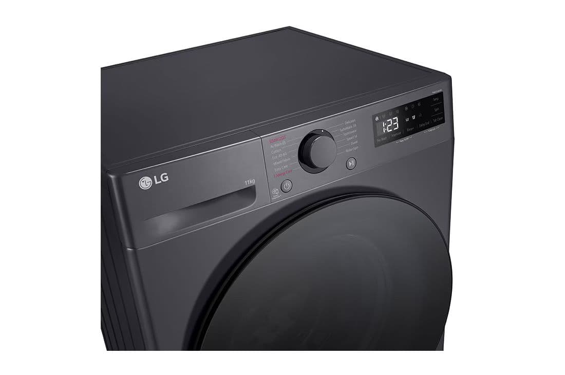 LG F4WR511S2M מכונת כביסה פתח קדמי 11 ק"ג עם Direct Drive עם AI Wash וקיטור Steam | משלוח מהיר