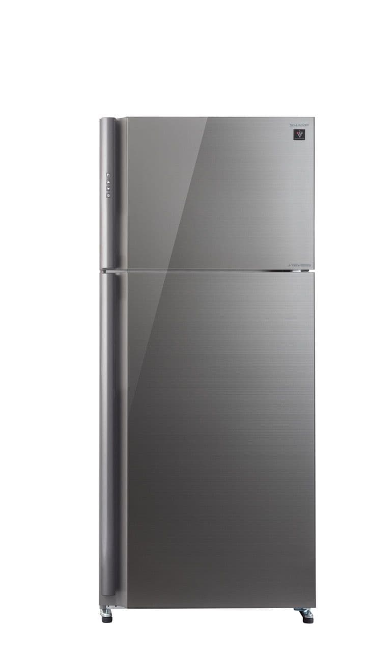 Sharp SJ-GPRN75D-SL מקרר שארפ 2 דלתות מקפיא עליון 588 ליטר זכוכית כסופה Inverter | יבואן רשמי משלוח מהיר