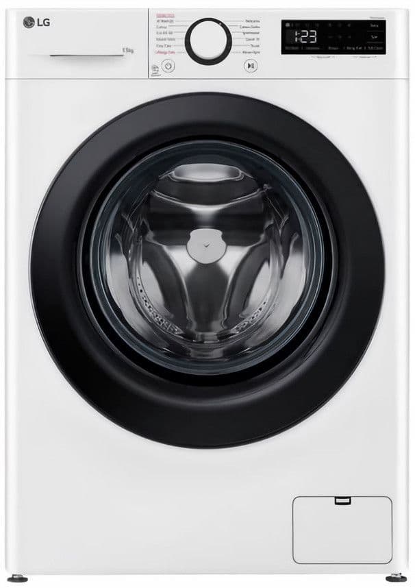 מכונת כביסה 13 ק"ג LG F4WR513SBW - עם הנעה ישירה, AI Wash ודלת שחורה | משלוח מהיר