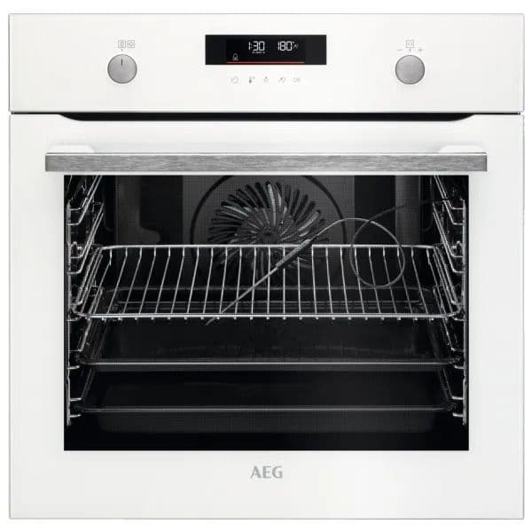 תנור בנוי פירוליטי 71 ליטר AEG BPE255636W זכוכית לבנה יבואן רשמי