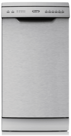 מדיח כלים צר 10 מערכות כלים DELONGHI דגם WMD20S דמוי נירוסטה יבואן רשמי