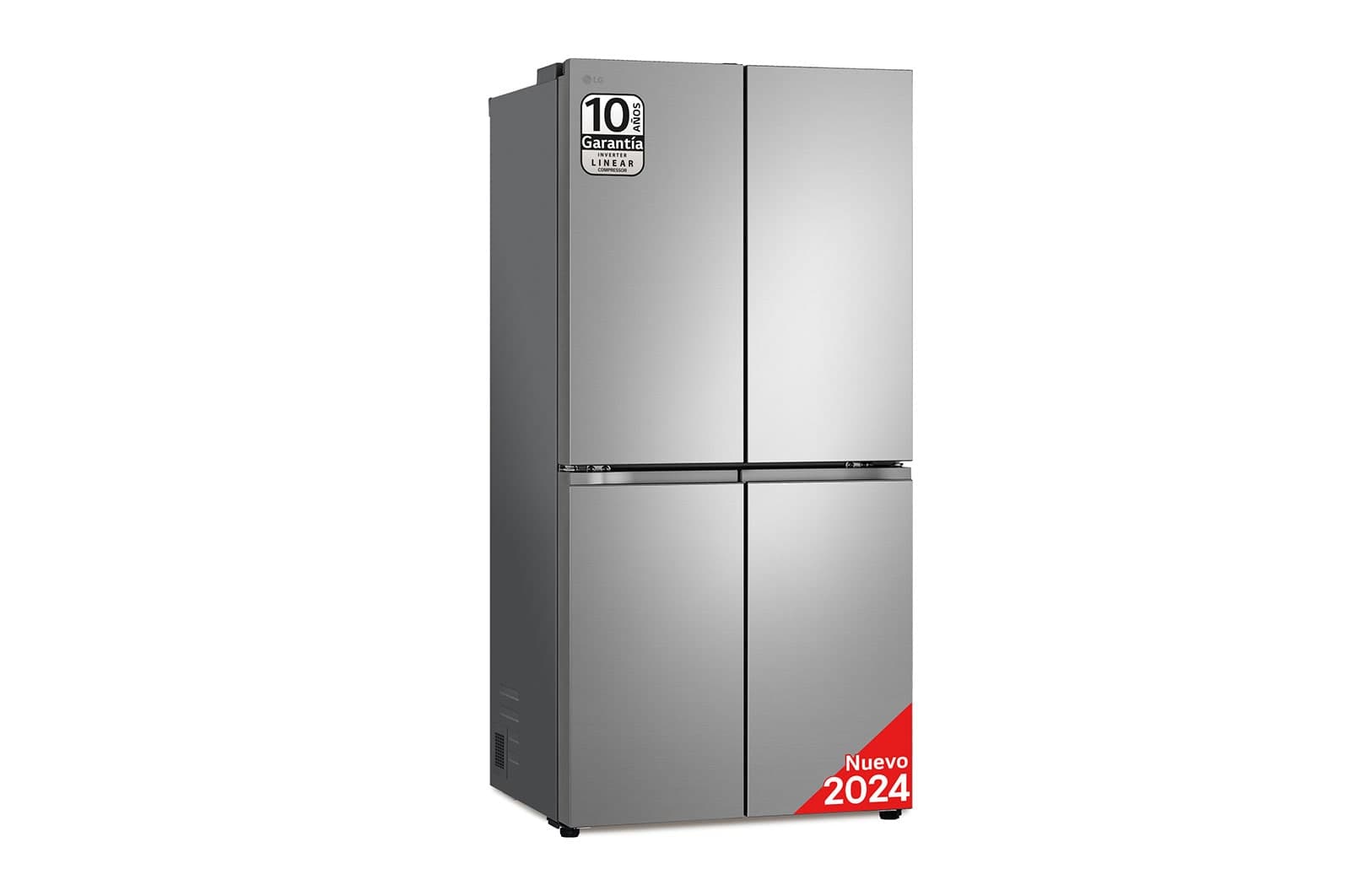 LG GMB860 - מקרר 4 דלתות מקפיא תחתון 530 ליטר No Frost גימור נירוסטה