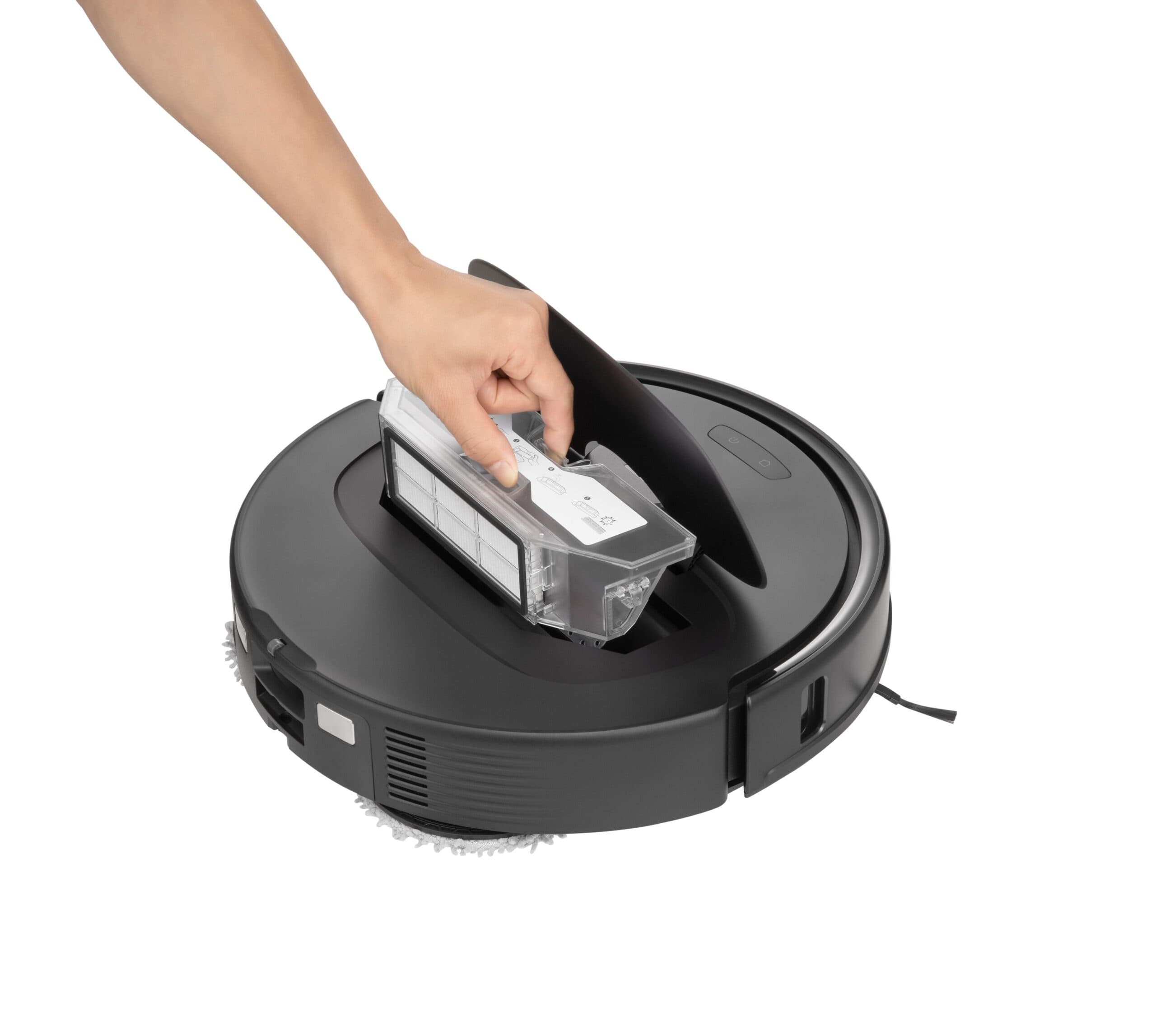 שואב אבק רובוטי חכם עם זוג מגבים מסתובבים ROBOROCK QREVO S שחור | יבואן רשמי
