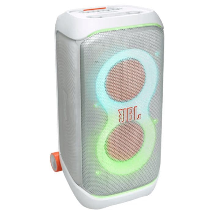 בידורית JBL PartyBox Stage 320 – ‏240W עם תאורה ו־18 שעות נגינה צבע לבן | יבואן רשמי-משלוח מהיר