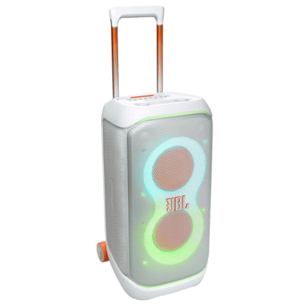 בידורית JBL PartyBox Stage 320 – ‏240W עם תאורה ו־18 שעות נגינה צבע לבן | יבואן רשמי-משלוח מהיר