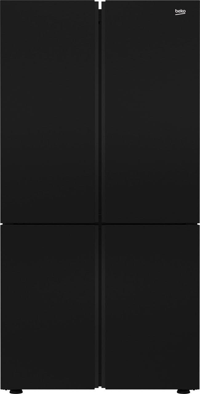 מקרר 4 דלתות מקפיא תחתון Beko GN1406222GB גימור זכוכית שחורה יבואן רשמי