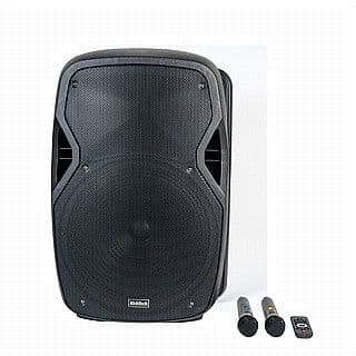 בידורית קריוקי-רמקול מוגבר 12 אינטש RichTech STUDIO 12 כולל 2 מיקרופונים