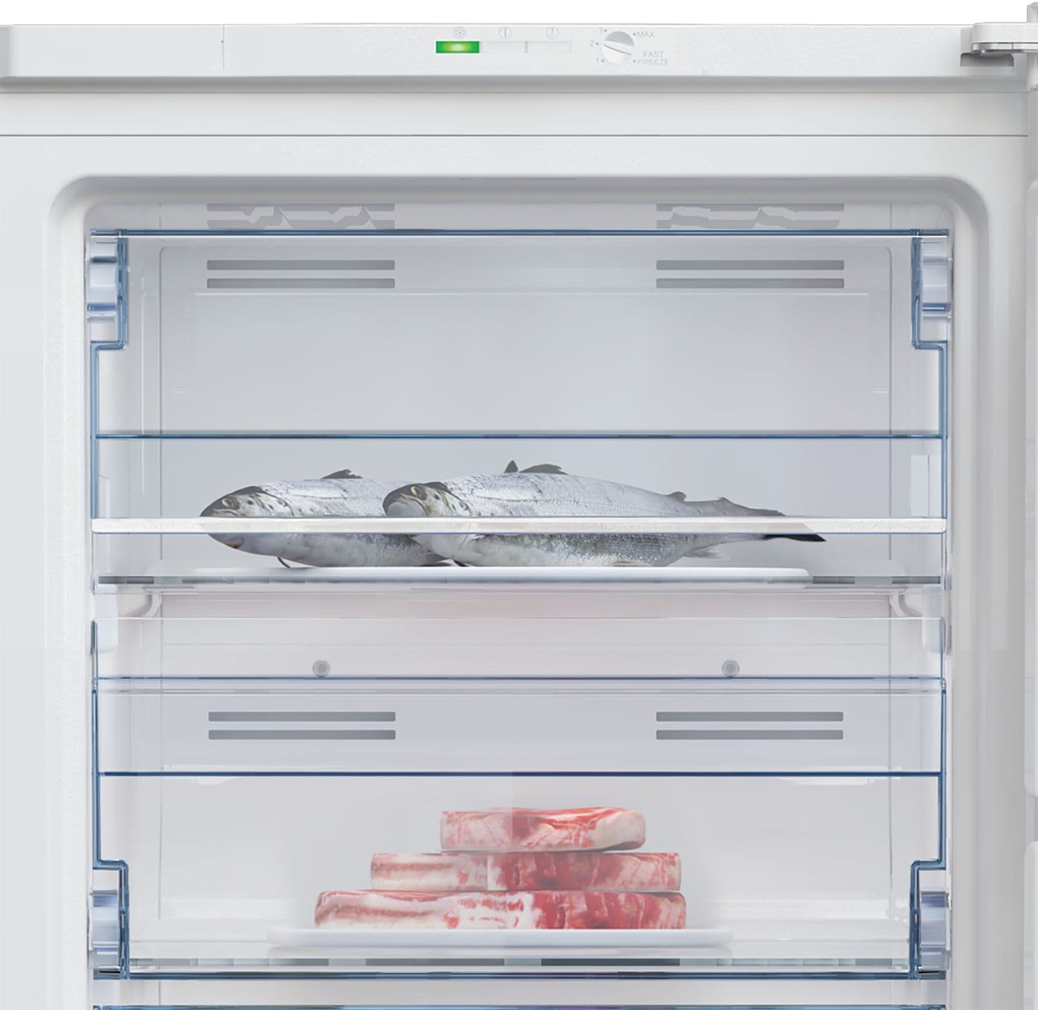 מקפיא 6 מגירות Beko RFNE276K32WN לבן 214 ליטר  | יבואן רשמי שנתיים אחריות