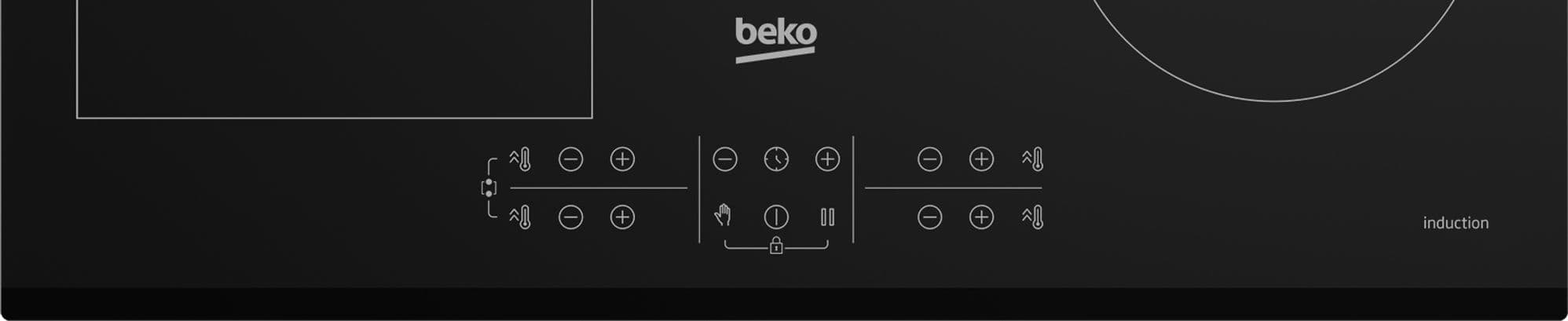 כיריים אינדוקציה Beko HII64202FMT – עם אזור בישול גמיש ובישול מהיר | יבואן רשמי