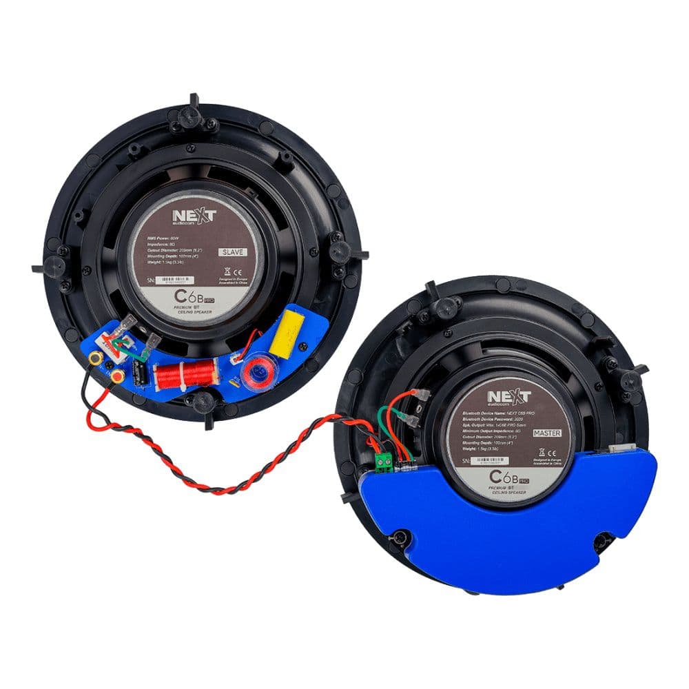 זוג רמקולים שקועים Next C6B Pro פרמיום BT 6.5 אינץ'