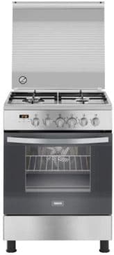 תנור משולב כיריים 60 ס״מ Zanussi ZCK67326XA נירוסטה - עם מבער ווק ו־6 פונקציות | יבואן רשמי | משלוח מהיר