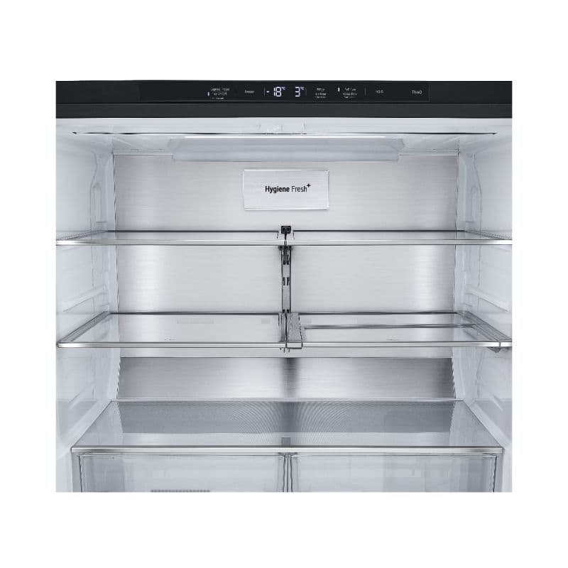מקרר 4 דלתות מקפיא תחתון LG GR-930BINS‏ נירוסטה מושחרת 842 ליטר | יבואן רשמי