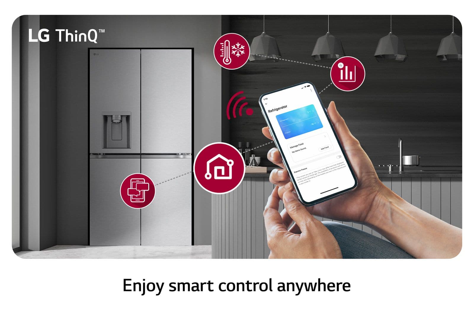 מקרר 4 דלתות מקפיא תחתון 638 ליטר LG GMJ960 נירוסטה | משלוח מהיר