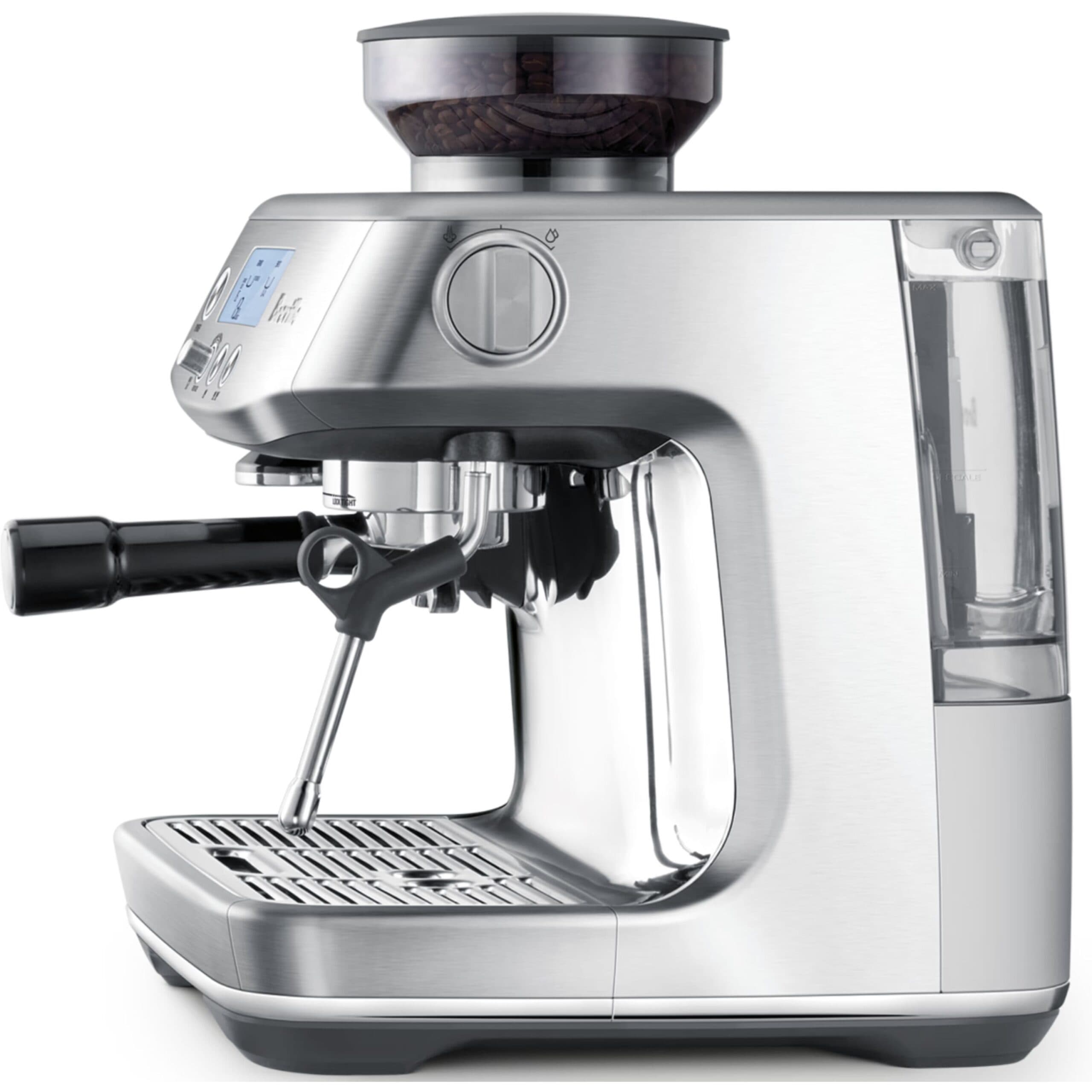 Breville Barista Pro BES878 – מכונת אספרסו ביתית עם מטחנה מובנית וחימום מיידי ThermoJet | יבואן רשמי