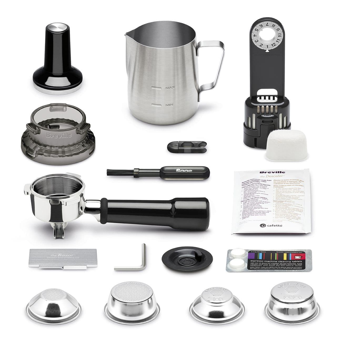 Breville Barista Pro BES878 – מכונת אספרסו ביתית עם מטחנה מובנית וחימום מיידי ThermoJet | יבואן רשמי