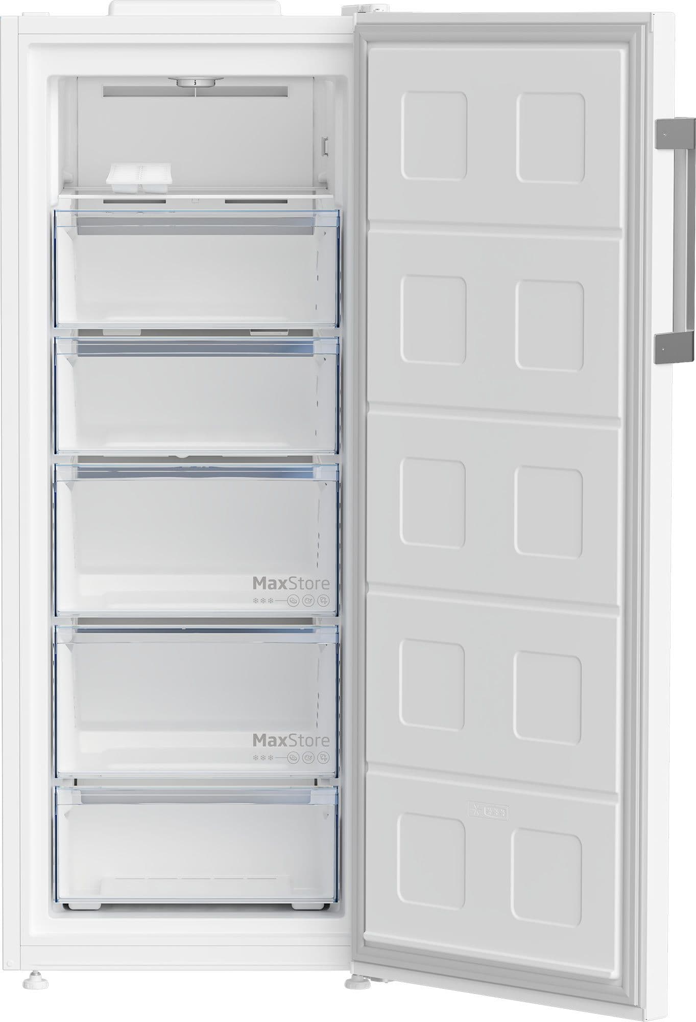 Beko RFNE278K32WN - מקפיא 6 מגירות בקו 220 ליטר No Frost בצבע לבן עם פעולה שקטה 38dB | יבואן רשמי-משלוח מהיר