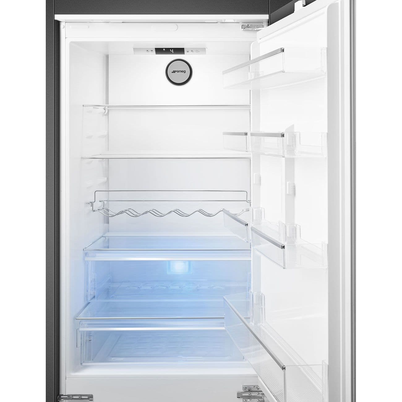 מקרר אינטגרלי מקפיא תחתון SMEG C875TNE – בנפח 370 ליטר עם Total No Frost ואינוורטר שקט |  משלוח מהיר