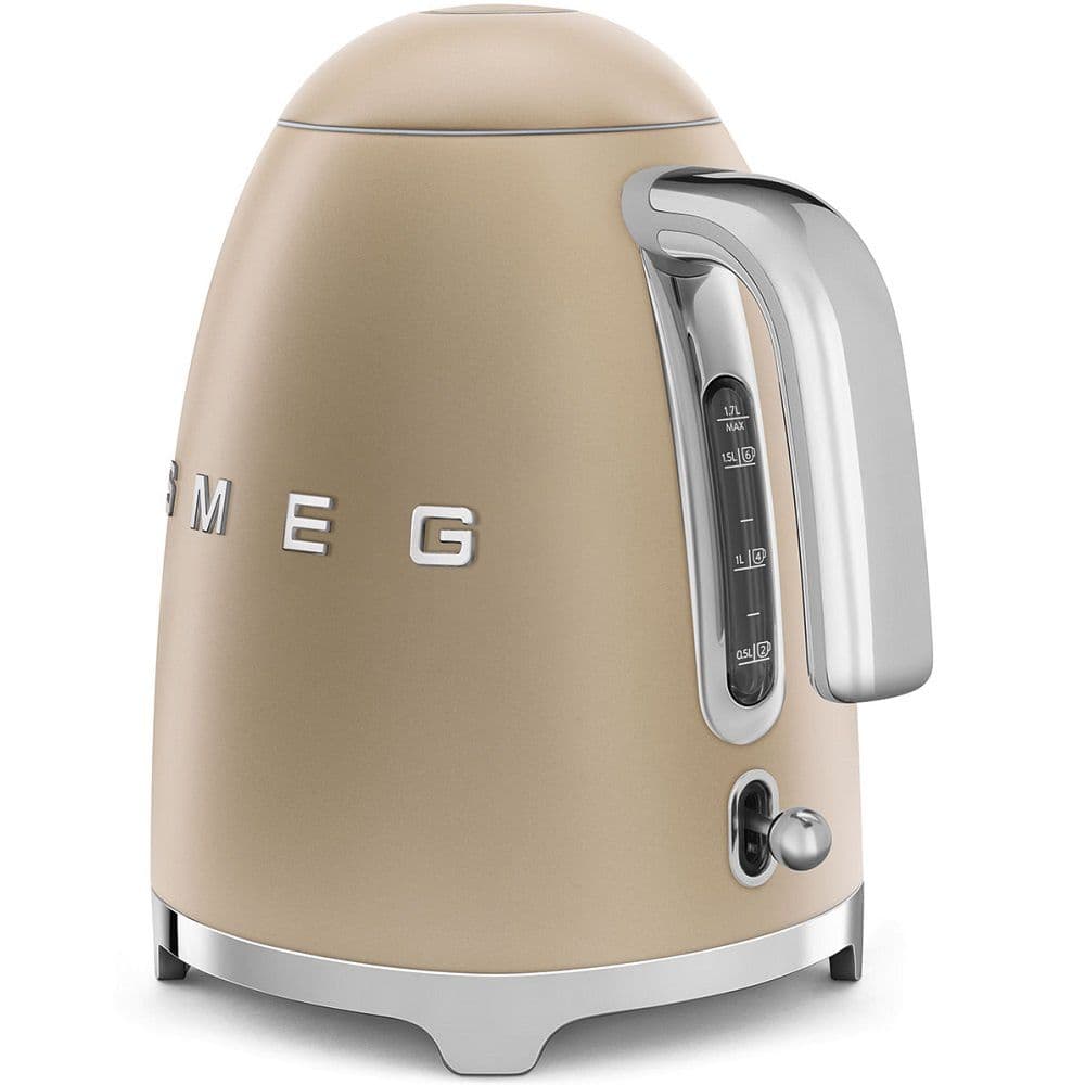 קומקום חשמלי 1.7 ליטר SMEG KLF03CHMEU צבע שמפניה |  משלוח מהיר