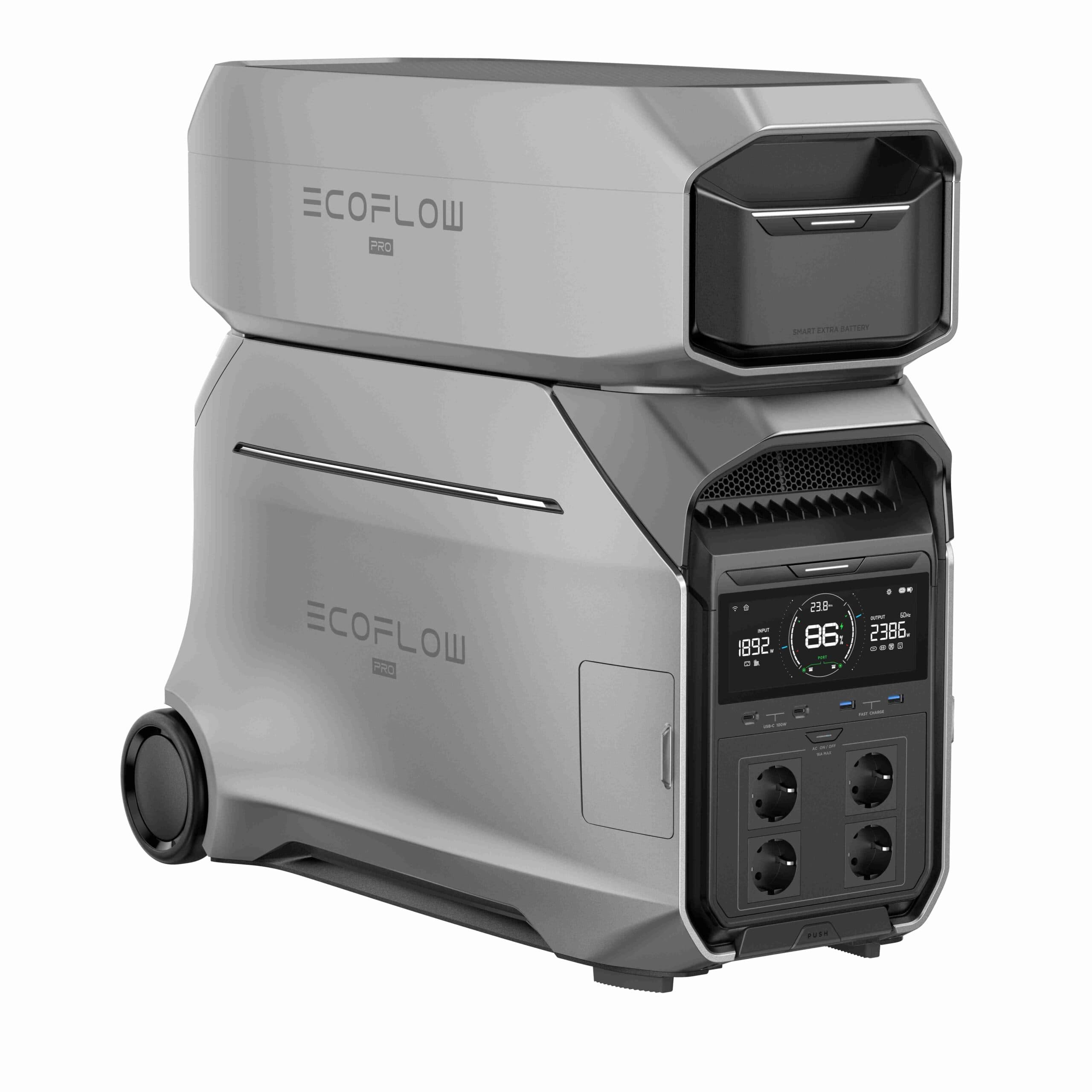 תחנת כוח ניידת EcoFlow Delta Pro 3 בהספק 4096Wh עוצמתית לבית ולחירום טעינה סולארית מהירה | יבואן רשמי משלוח מהיר