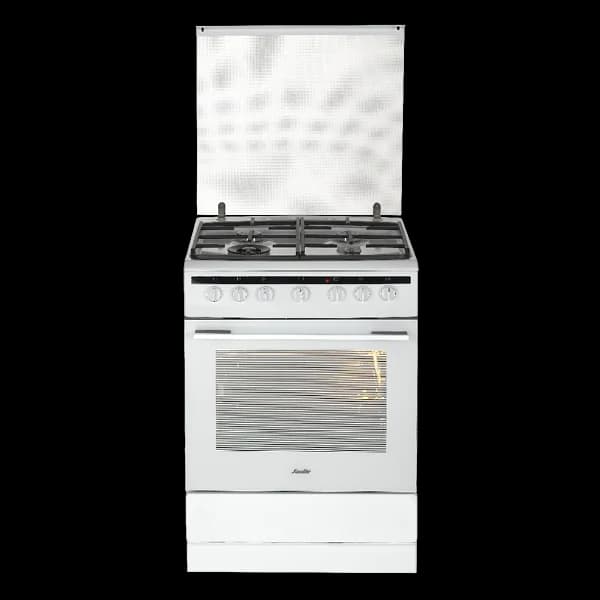 SAUTER ELEGANT 4780W - תנור משולב כיריים גז בצבע לבן סאוטר - יבואן רשמי | משלוח מהיר