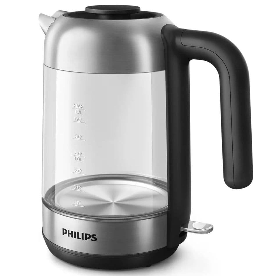 קומקום זכוכית פיליפס 1.7 ליטר דגם Philips HD9339/80 - עם תאורת LED ובסיס מסתובב 360° | יבואן רשמי | משלוח מהיר