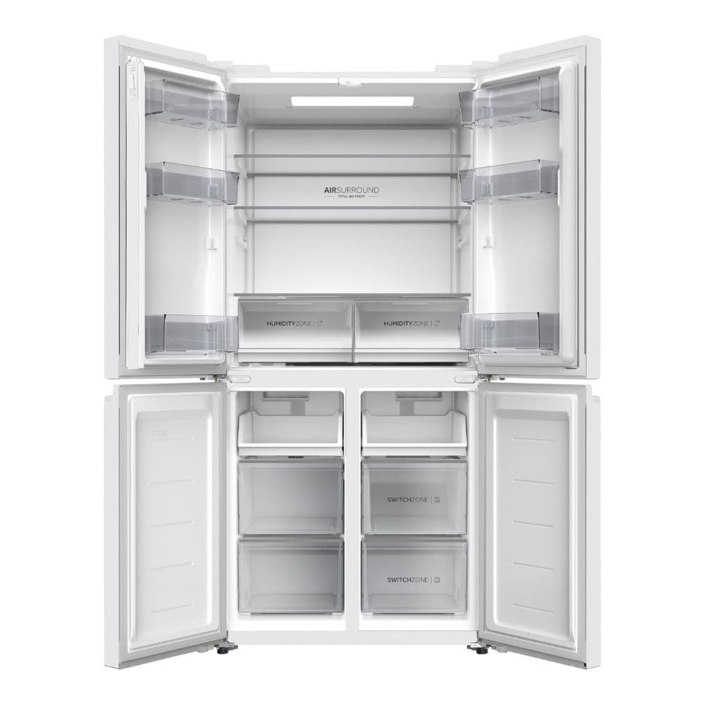 מקרר ‏4 דלתות מקפיא תחתון 507 ליטר Haier HRF5800FW אחריות יבואן רשמי