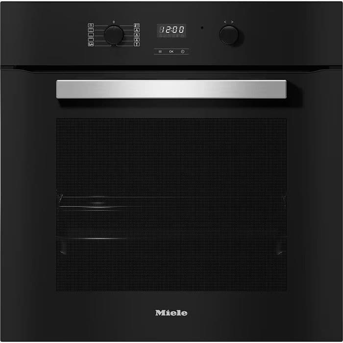 תנור בנוי 76 ליטר MIELE H2455B שחור עם ידית נירוסטה - אחריות יבואן רשמי