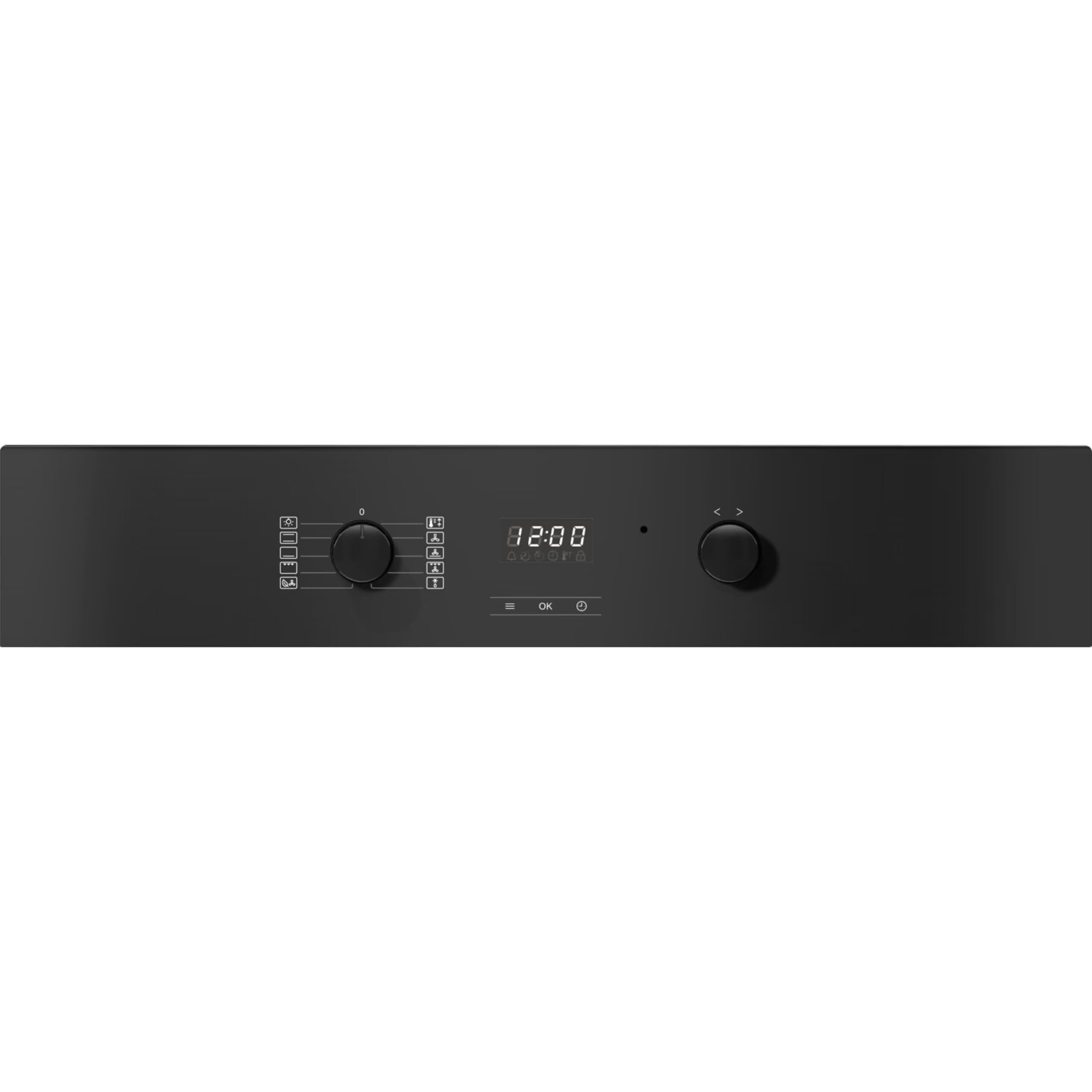 תנור בנוי 76 ליטר MIELE H2455B שחור עם ידית נירוסטה - אחריות יבואן רשמי