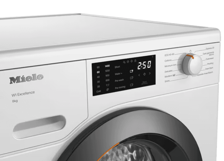 מכונת כביסה פתח קדמי 8 ק"ג Miele WED025WCS לבן - אחריות יבואן רשמי